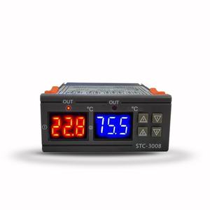 Thermostat numérique à double commande STC-3008 avec affichage intelligent et interrupteur de réglage de température double, modules LCD - Product Image 4