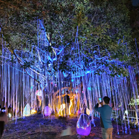 Iluminación de fibra óptica creativa de árbol LED RGB multicolor para árboles Avatar fantástico Luces fantásticas