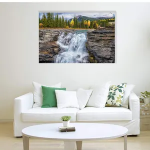 Wand kunst Malerei gerahmte Wasserfall natürliche Landschaft Landschaft Bild Leinwand druck