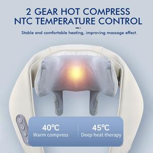 2026 Deep Pain Relief Heat Function 4D Deep Tissue Kneading Cordless Massager Heat Neck Massager - Product Image 3
