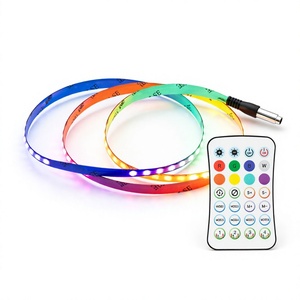 RGB <b>COB</b> <b>LED</b> <b>Strip</b> Light Bluetooth Remote Control Dimmable 24V Flexible Light String for Landscape Decor - Product Image 4