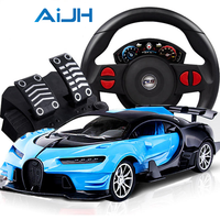 AiJH Coche de Control Remoto 1:16 con Luces LED, Juguete Creativo de Carreras RC con Derrape
