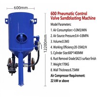 Machine de sablage abrasif mixte industrielle de type ouvert, vente en gros, sablageuse à sable pour l'élimination de la rouille des surfaces métalliques