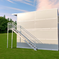 Casa Contenedor Plegable de Montaje Rápido Directo de Fábrica, Ducha, Oficina, Edificio, Apartamento, Alojamiento, Resistente al Viento