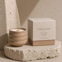 Vente en gros OEM/ODM de bougies parfumées de luxe, parfum personnalisé, design de logo privé, bougie d'aromathérapie