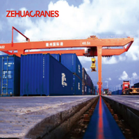 Grue portique conteneurs ZEHUA RMG sur rail 30T 40T 45T, élévateur automatisé pour conteneurs en portique, équipement de superposition de conteneurs portuaires CE BV
