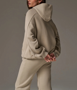 Conjunto Deportivo de Moda 2026, Sudadera con Capucha 100% Algodón y Pantalones Jogger Holgados, con Logotipo Personalizado, Estilo Casual - Product Image 5