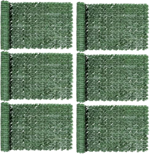 Rouleau de clôture en filet de feuillage artificiel mixte, type <span class=keywords><strong>bambou</strong></span>, pour balcon, <span class=keywords><strong>haie</strong></span> 3D, panneaux d'intimité en lierre artificiel - Product Image 1