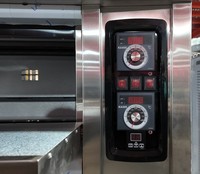 Horno de Convección Eléctrico Industrial Grande con Control Digital, Máquina de Panadería Comercial de Alta Eficiencia para Uso en Restaurantes