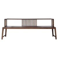 Nouveau canapé-lit Luohan de style chinois, inspiré du zen, en bois de noyer noir, de style antique, trois places, meubles sur mesure