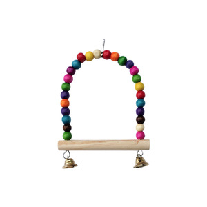 Oferta Caliente al por Mayor: Juego <span class=keywords><strong>de</strong></span> Columpios para Pájaros, Material Seguro, Soporte Colgante, Juguetes <span class=keywords><strong>de</strong></span> Madera para Jaulas, Juguetes para Masticar para Loros, Ferrule - Product Image 2