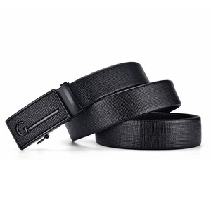 Yonger fabbrica uomo nero <span class=keywords><strong>marrone</strong></span> pelle classica <span class=keywords><strong>cintura</strong></span> Auto lucchetto fibbia cinghia a scacchi cricchetto <span class=keywords><strong>cintura</strong></span> - Product Image 4