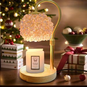 Nến ấm hơn đèn với bộ đếm thời gian Dimmer nến ánh sáng ấm hơn có thể điều chỉnh chiều cao món quà K9 tinh thể chụp đèn điện sáp tan ấm hơn - Product Image 6