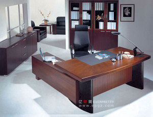 Bàn Ông Chủ lớn bàn văn phòng điều hành cổ điển bàn L hình bàn văn phòng bằng gỗ bàn văn phòng điều hành - Product Image 4
