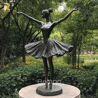 Sculptures de ballerines dansantes en bronze coulé grandeur nature pour l'extérieur, à vendre