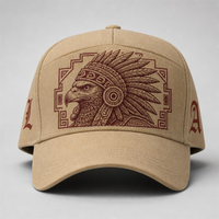 Cappello Snapback con Visiera Curva, Stampa Personalizzata, 5 Pannelli, Stile Trucker, Frontale in Schiuma, Rete Traspirante, Streetwear Urbano West Coast Gothic Chicano, Vendita all'Ingrosso