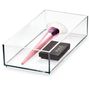 Clear Acrylic Cosmetic Organiser Home Office Drawer Dividers Premium Storage Container Box Tidy and Handy Trays for Bedroom