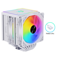 SNOWMAN 280W TDP 8 caloducs refroidisseur d'air CPU refroidisseurs CPU uniques avec radiateur de ventilateurs de refroidissement PC pour des opérations CPU lisses