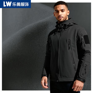 Jaket Musim Dingin Taktis Luar Ruangan Berkualitas Tinggi Khusus Pria dengan Tudung, Bahan Soft Shell Tahan Air untuk Mendaki, Berburu, dan Bepergian - Product Image 1