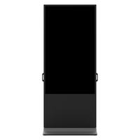 Afficheur publicitaire numérique LCD interactif à double écran tactile avec SDK pour ascenseurs et métros