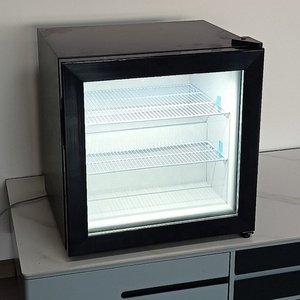 ガラスドアミニアイスクリームディスプレイ冷凍庫55Lブラックテーブルトップ21L - Product Image 3