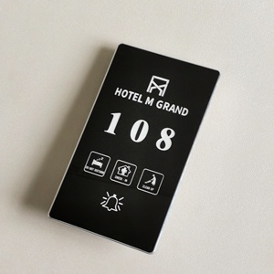 Hotel Modern Led Light Touching Do Not Disturb Switch Doorbell Sign Panel - Product Image 3