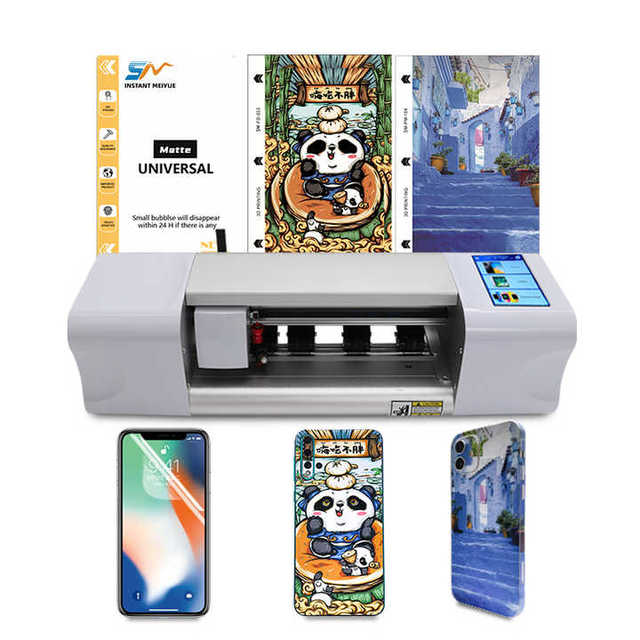Hot Automatic Smart Mobile Phone Screen Protector Film Cutting Machine Back Sticker Mobile and Laptop Skin Cutting Machine