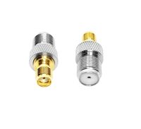 Conector RF Sma a F 1P Conectores coaxiales de latón F Jack hembra a SMA Cable de antena Jack Adaptador de cable coaxial