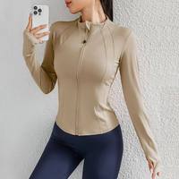 Nouvelle veste de sport polaire slim pour femme, respirante, séchage rapide, haute élasticité, confortable pour la course à pied