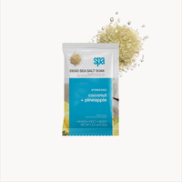 Kit de manucure et de pédicure 4 en 1 Ensemble spa hydratant à la noix de coco et à l'ananas avec exfoliant et hydratant