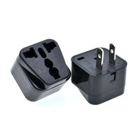 Adaptateur de prise électrique universel Cantell 10A, adaptateur de voyage 2 broches pour convertir les prises US/UK/EU en US