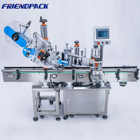 Machine d'étiquetage automatique UPK pour bouteilles plates, machine d'étiquetage pour bouteilles rondes (haut et côté) avec moteur, machine d'étiquetage pour boîtes de conserve