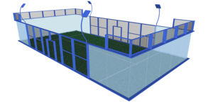 Sports Equipment Customized Size Outdoor Indoor Panoramic Padel <strong>Court</strong> Portable Paddle Tennis <strong>Court</strong> - Product Image 3
