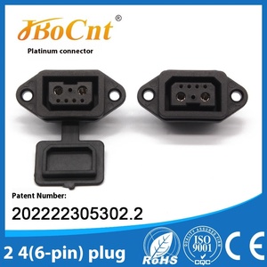 6-Core AC sạc Ổ cắm Bìa 16A/30A Đồng địa chỉ liên lạc 2 + 4 xe điện xe scooter pin lithium sạc cổng điện 4P pins - Product Image 2