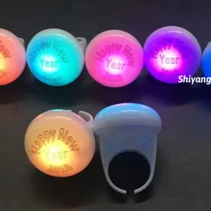 Custom LOGO LED Flashing Glow Ring LED Light Up Party Ring