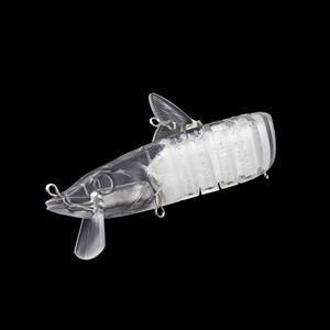 Leurre de pêche articulé <span class=keywords><strong>Banshee</strong></span> 114mm 14g HKK4.5 multi-sections non peint, corps de leurre vierge non peint - Product Image 1