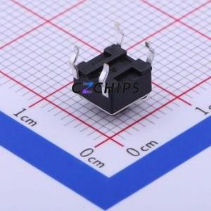 TC-1102-C-C-B Tactile Switch Through hole Component THT-4P,6x6mm Switch Single Pole Single Throw Round Button 2.6N Through Hole - Product Image 2