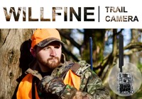 Caméra de chasse sans fil Willfine 4G LTE 32MP HD 4K avec vision nocturne, contrôle par application, carte SIM, cellulaire, CMOS