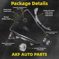 13506-B1010 13520-B1020 Kit de chaîne de distribution pour moteur de voiture 3SZ avec engrenage de distribution d'arbre à cames pour Toyota Vios Rush 1.5L