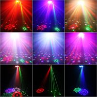 Projecteur de scène LED RGBW 4-en-1 YSH avec télécommande DMX, CRI 95 élevé, pour DJ, discothèques, mariages et fêtes