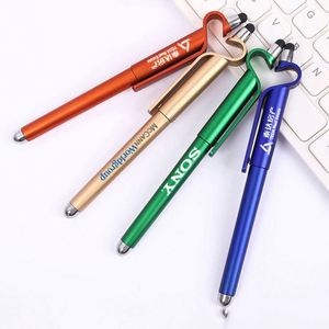 Wholesale Custom Logo Advertising Phone Stand Stylus <b>Pen</b> Promotional Office Use Plastic Material - Product Image 5