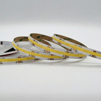 DC24V Dual White CCT Réglable Cob Led Strip Light 608LED/M avec Corps en Cuivre IP20