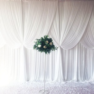 SPR hai lớp băng lụa gạc Rèm trang trí sân khấu đám cưới vải rèm vải nền sinh nhật tường nền - Product Image 6