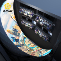 Eplay Théâtre Volant Dôme Personnalisable 8-32 Places, Cinéma VR 9D à Écran Sphérique, Équipement 3D Sans Lunettes, Projet à Retour d'Investissement Facile