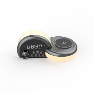 Bluetooth Speaker <b>Clock</b> With Ambient Light And Alarm Function For Desktop Home Bedroom Use - Product Image 1