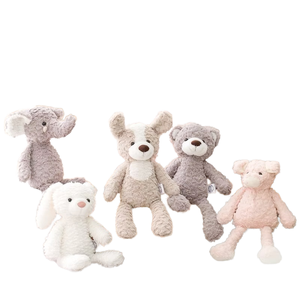 Vente en gros super doux nouveau bébé mignon animaux en peluche mouton ours grenouille agneau lapin <span class=keywords><strong>vache</strong></span> couette brodé polyester/coton chaud - Product Image 1