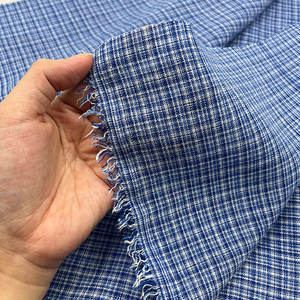 Tela de Lino Imitación a Cuadros, Tela de Poliéster Catiónico a Cuadros para Camisas y Prendas - Product Image 5