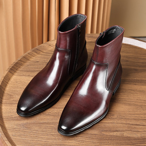 Chaussures Oxford en cuir véritable de haute qualité pour hommes, style britannique, respirantes, à lacets, bout fermé, tendance, pour affaires et occasions formelles - Product Image 6