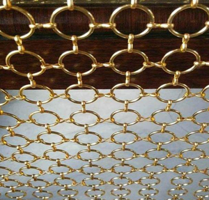 Cortina de Malla de Acero Inoxidable - Biombo Decorativo de Metal y Pantalla Arquitectónica para Vestíbulo de Hotel de Lujo - Product Image 3