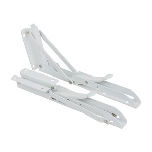 Foldable Wall Mounted Storage Shelf Rectangle Ironwork Painting Adjustable <b>Bracket</b> For Neatening On Walls Behind Doors - Product Image 5